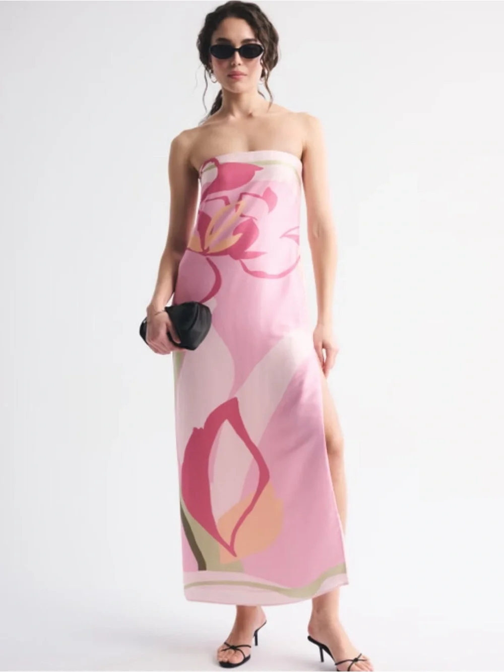NWT Abercrombie Julia Strapless Slip Maxi Dress